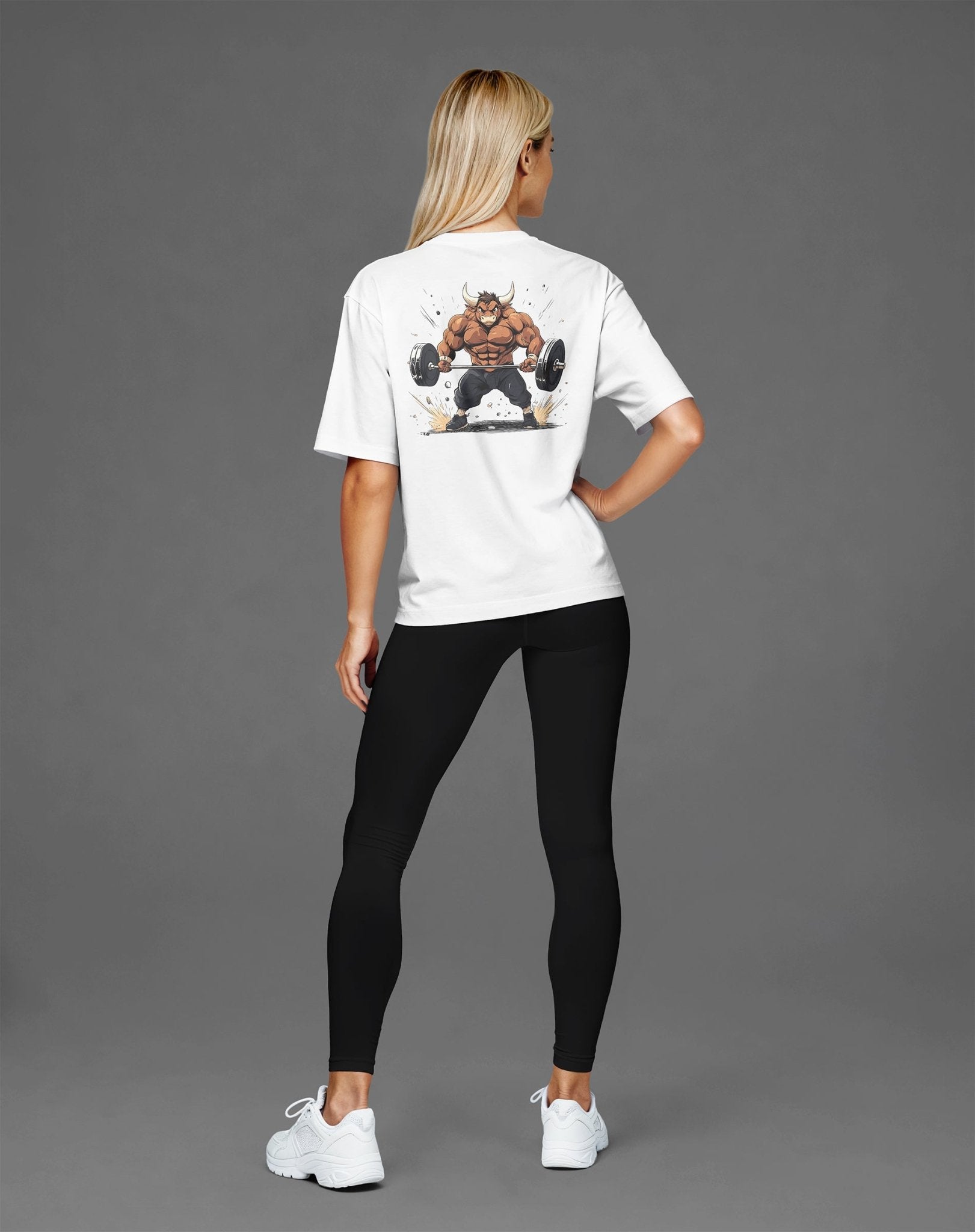 Shirt in Unbekannt – ready für jede Session. JAWX Gym Shirt. Bull Lift Oversized Tee