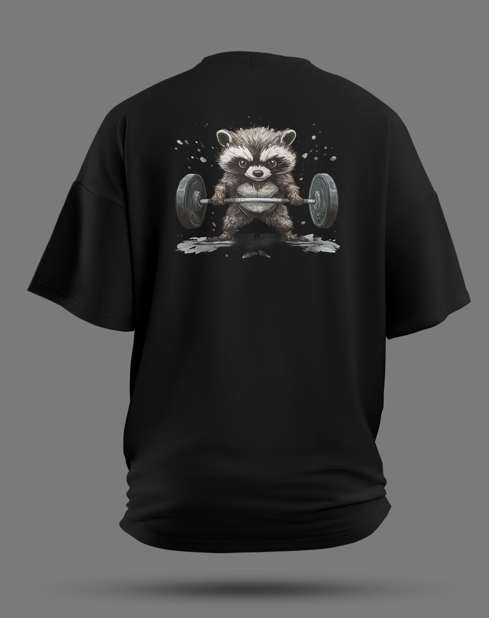 Raccoon Lift Oversized Tee - JAWX