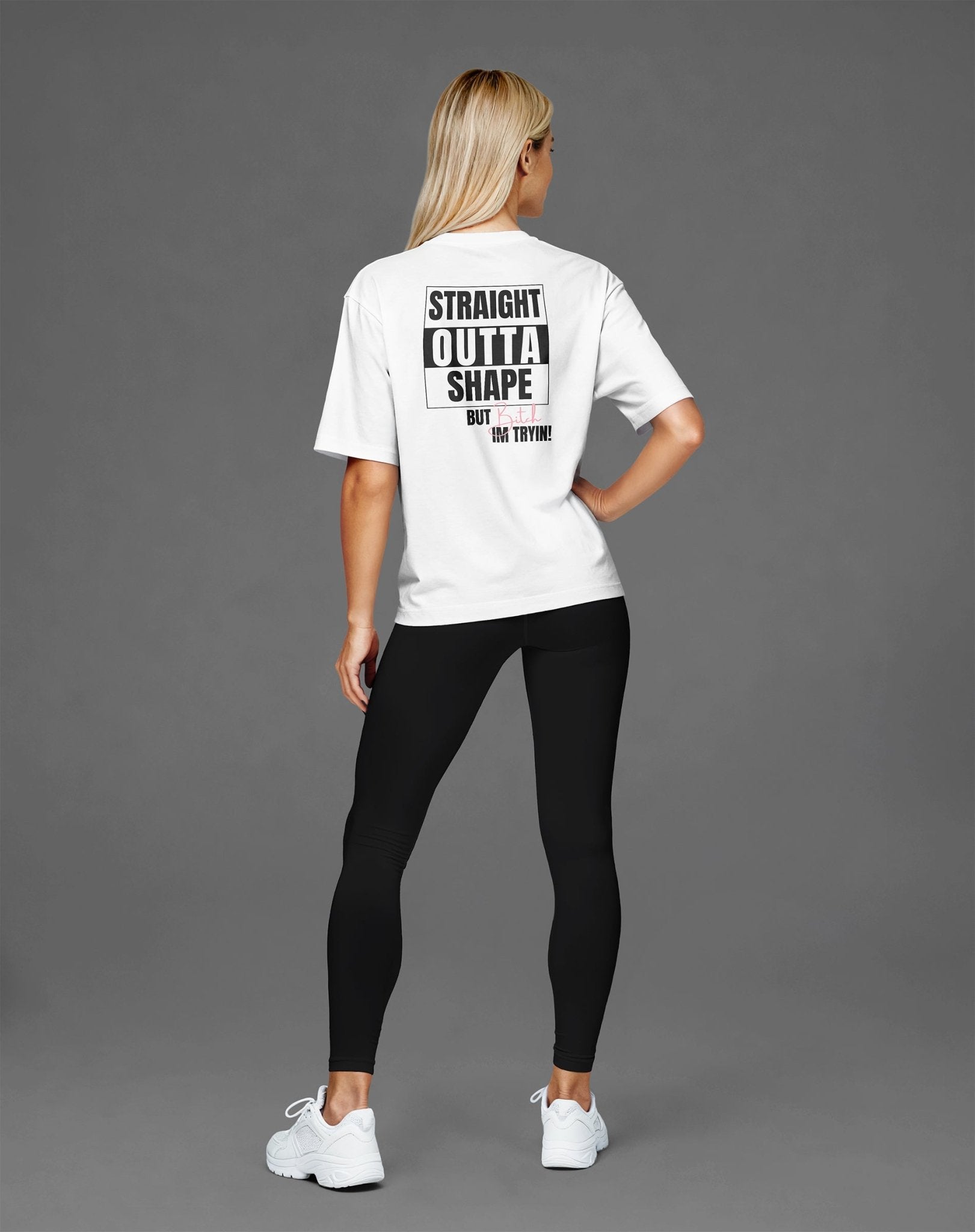 Straight Outta Shape – Oversized Gym Shirt für Comeback & Motivation - JAWX