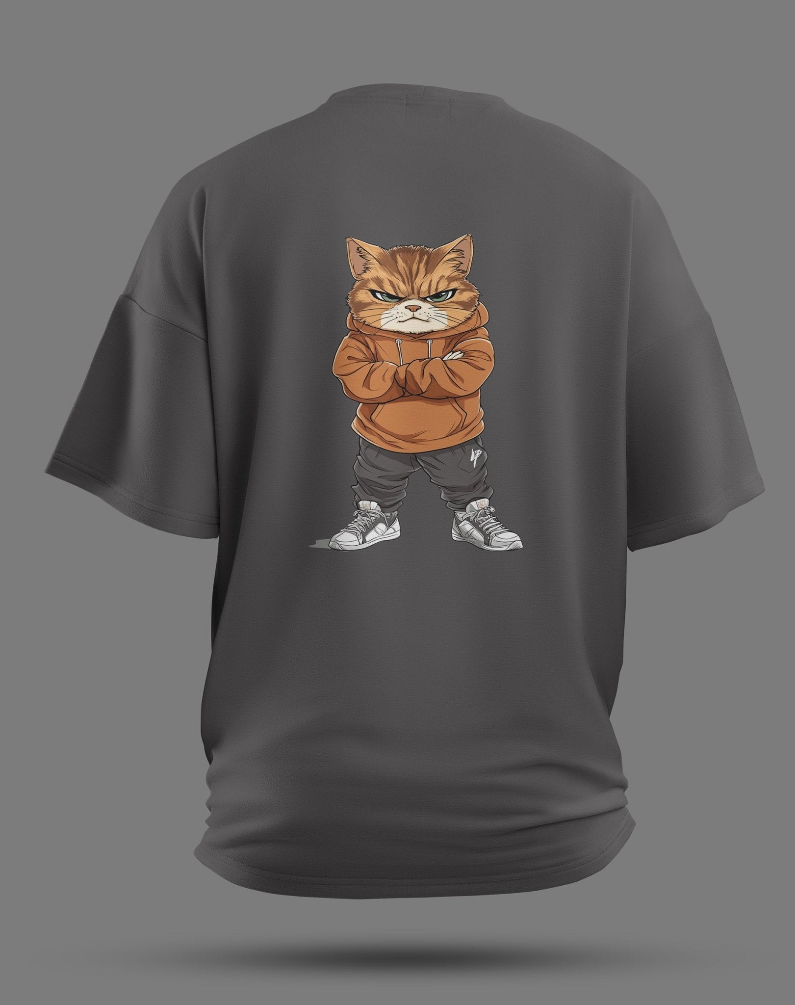 Cat Oversized Tee - JAWX