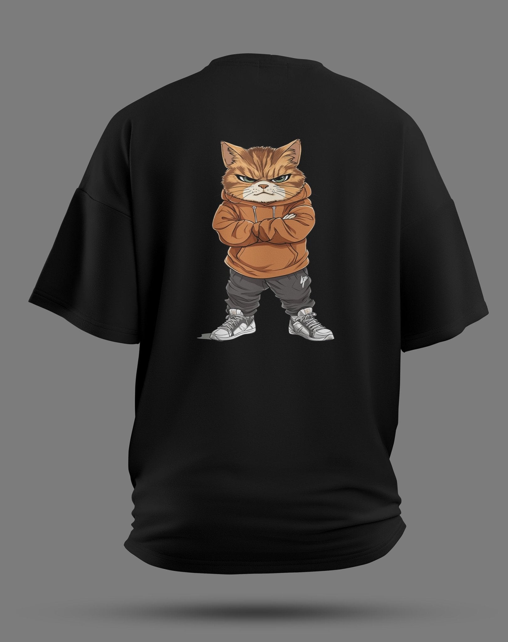 Cat Oversized Tee - JAWX