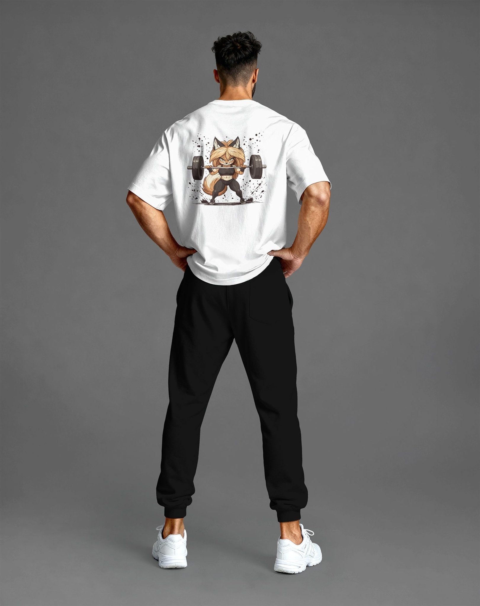 Shirt in Unbekannt – ready für jede Session. JAWX Gym Shirt. Fox Lift Oversize Tee