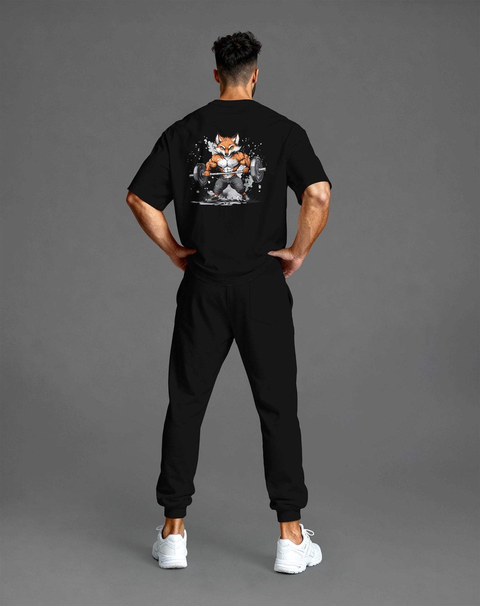 Shirt in Unbekannt – ready für jede Session. JAWX Gym Shirt. Fox Lift Oversized Tee