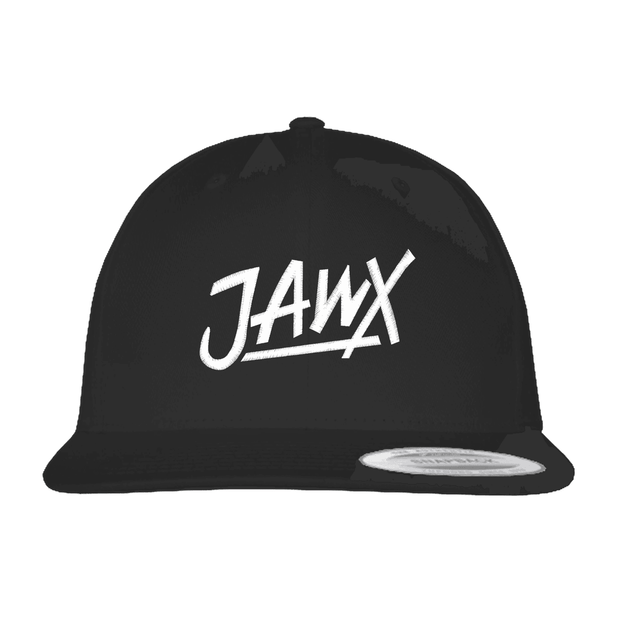 Cap in White – Street Attitude, klare Lines. JAWX Headwear. Organic Cotton Snapback – JAWX Schriftzug