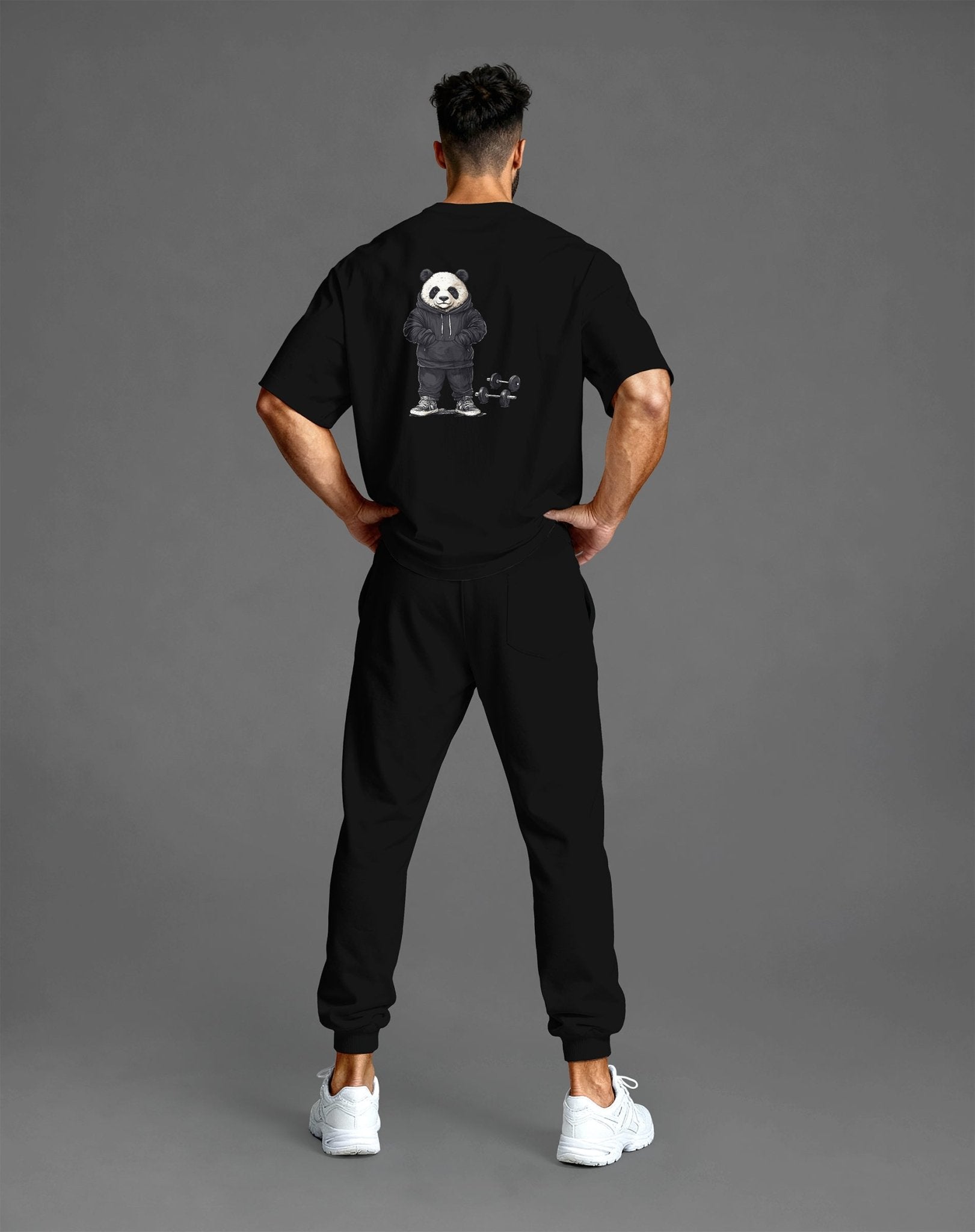 Shirt in Unbekannt – ready für jede Session. JAWX Gym Shirt. Panda Oversized Tee