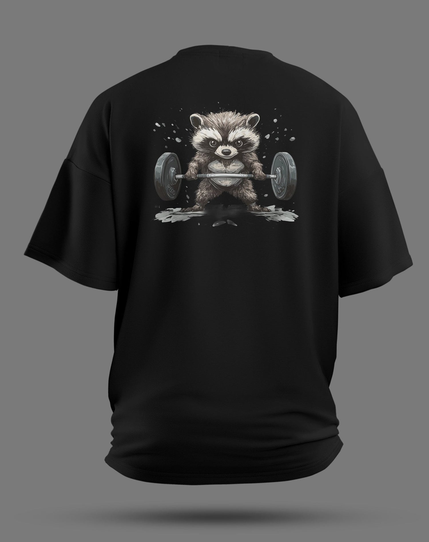 Raccoon Lift Oversized Tee - JAWX