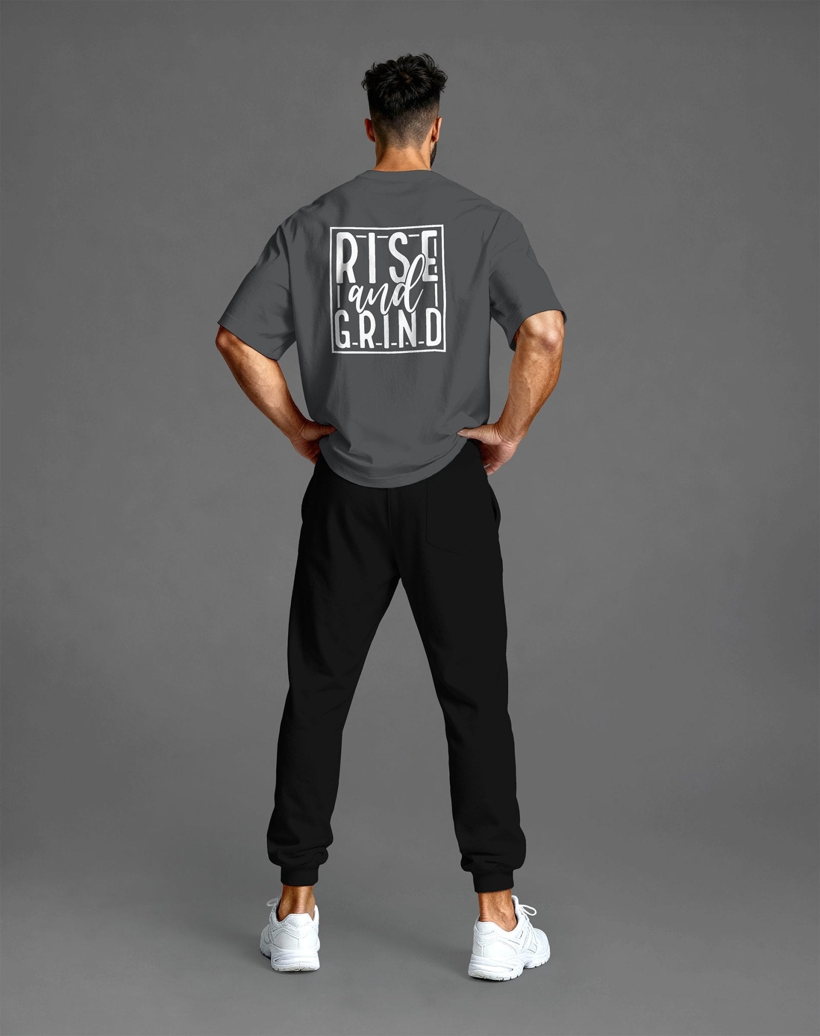 Rise and Grind – Oversized Gym Shirt für Fokus & Hustle - JAWX