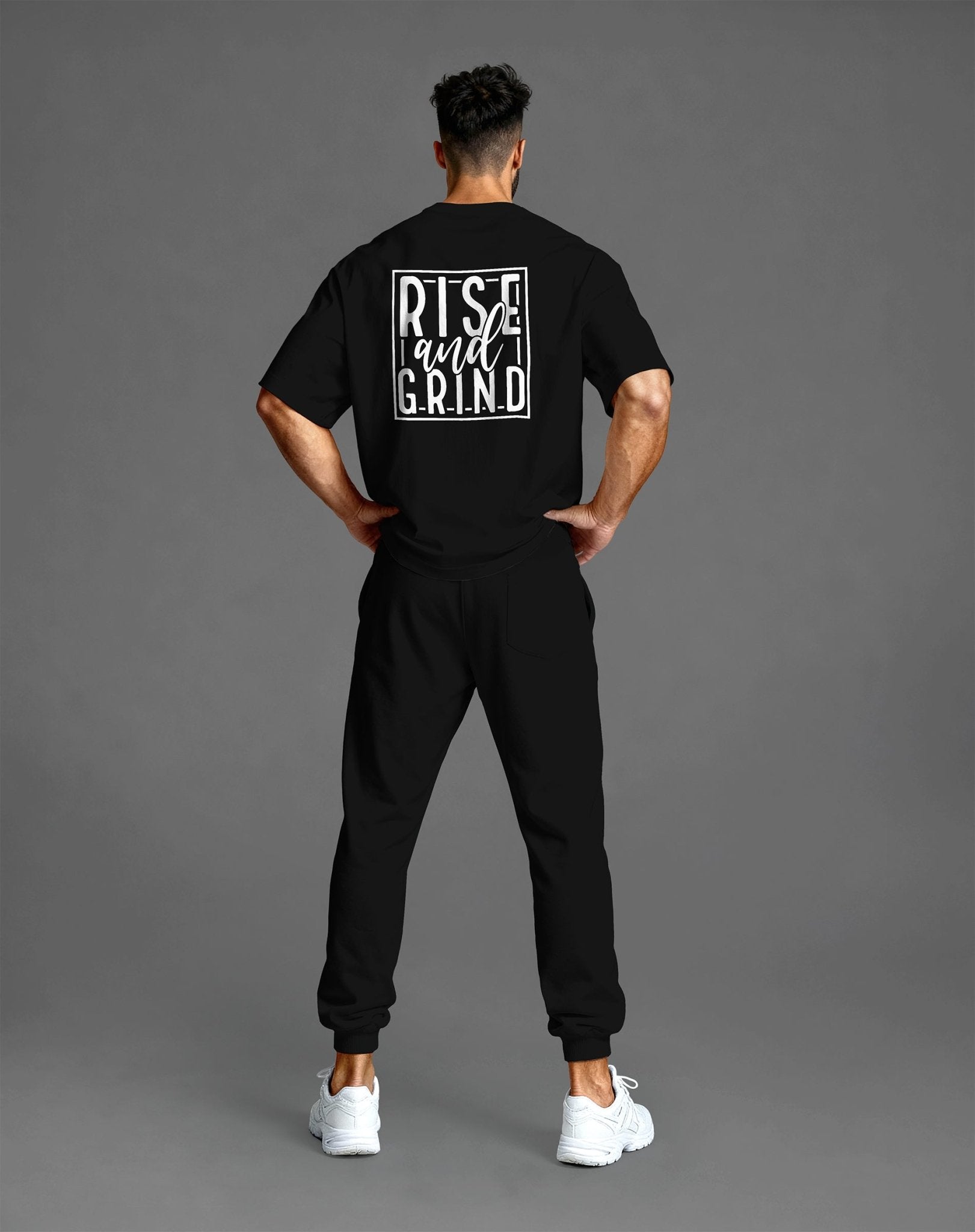Rise and Grind – Oversized Gym Shirt für Fokus & Hustle - JAWX